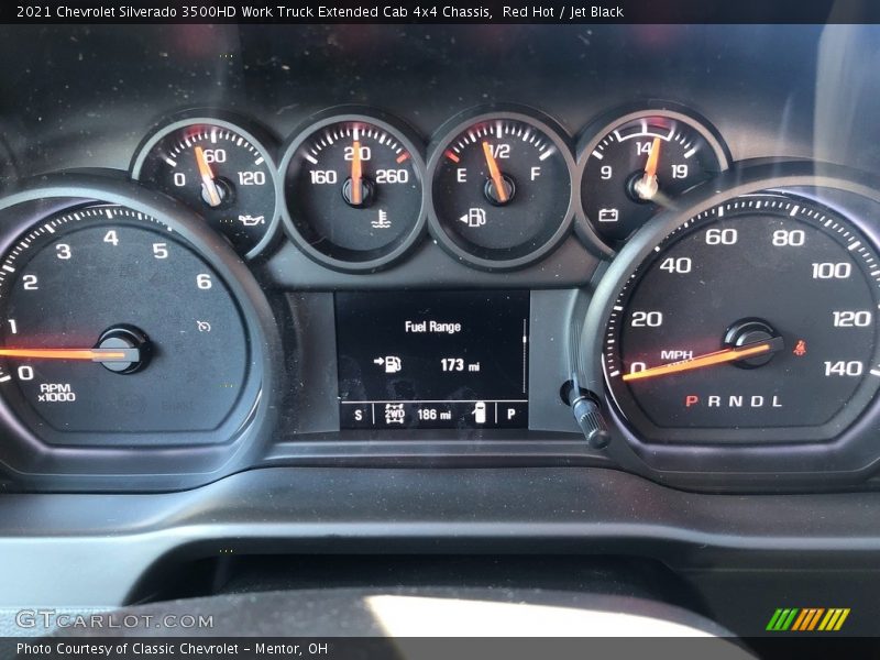 Red Hot / Jet Black 2021 Chevrolet Silverado 3500HD Work Truck Extended Cab 4x4 Chassis