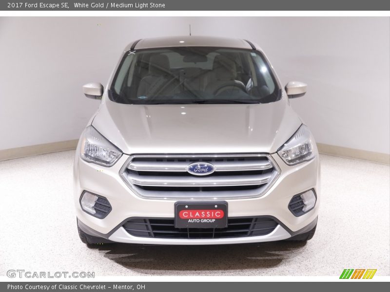 White Gold / Medium Light Stone 2017 Ford Escape SE