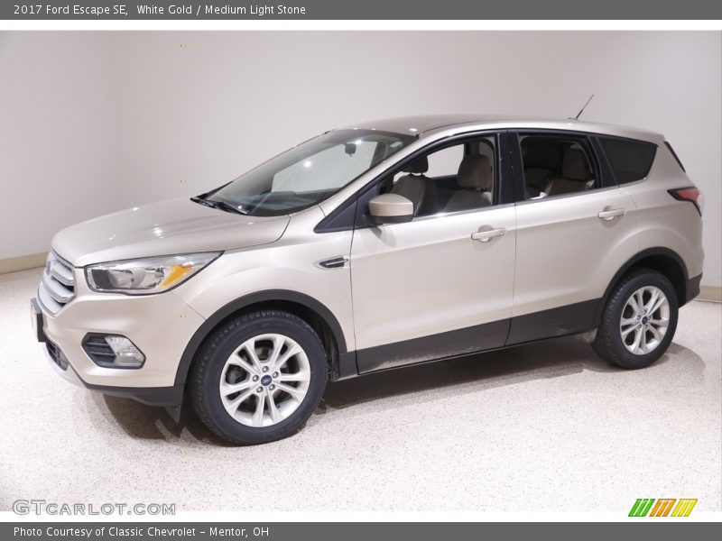 White Gold / Medium Light Stone 2017 Ford Escape SE