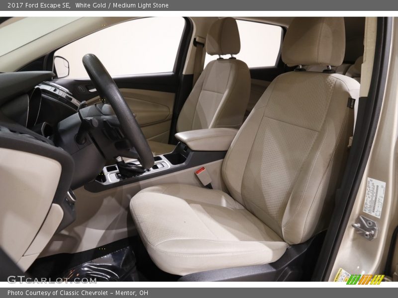 White Gold / Medium Light Stone 2017 Ford Escape SE