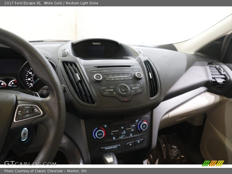 White Gold / Medium Light Stone 2017 Ford Escape SE