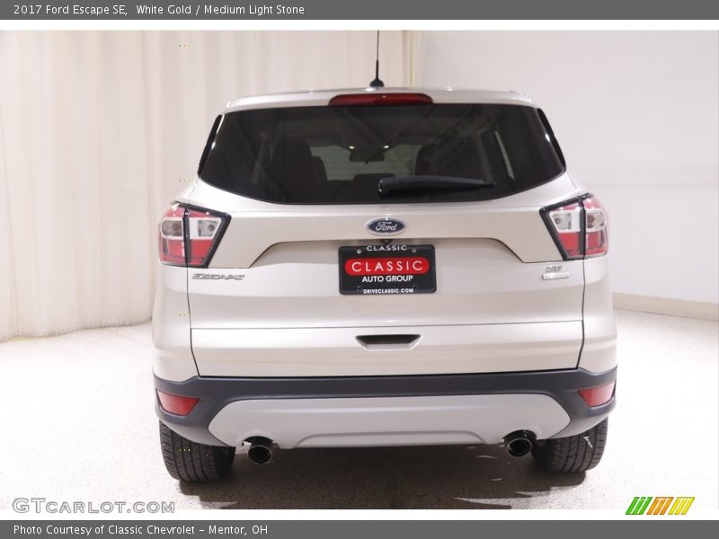 White Gold / Medium Light Stone 2017 Ford Escape SE