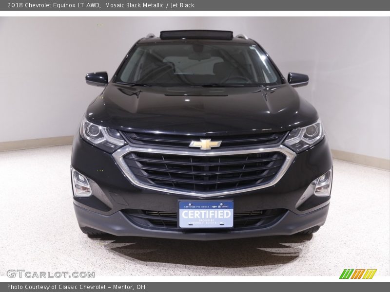 Mosaic Black Metallic / Jet Black 2018 Chevrolet Equinox LT AWD