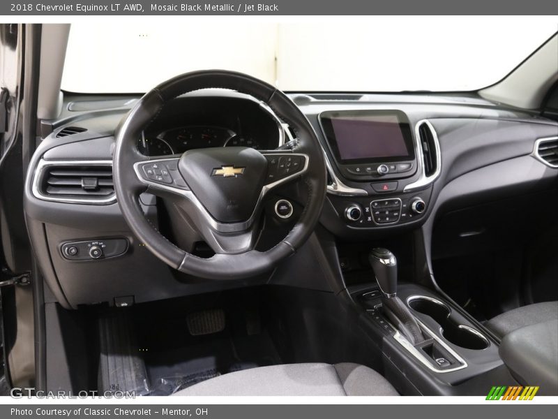 Mosaic Black Metallic / Jet Black 2018 Chevrolet Equinox LT AWD