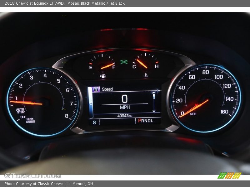 Mosaic Black Metallic / Jet Black 2018 Chevrolet Equinox LT AWD