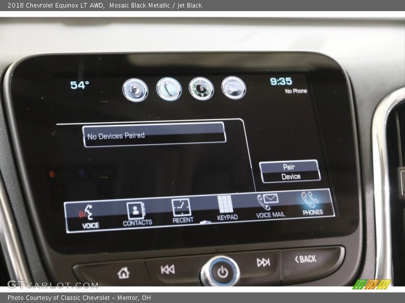 Mosaic Black Metallic / Jet Black 2018 Chevrolet Equinox LT AWD