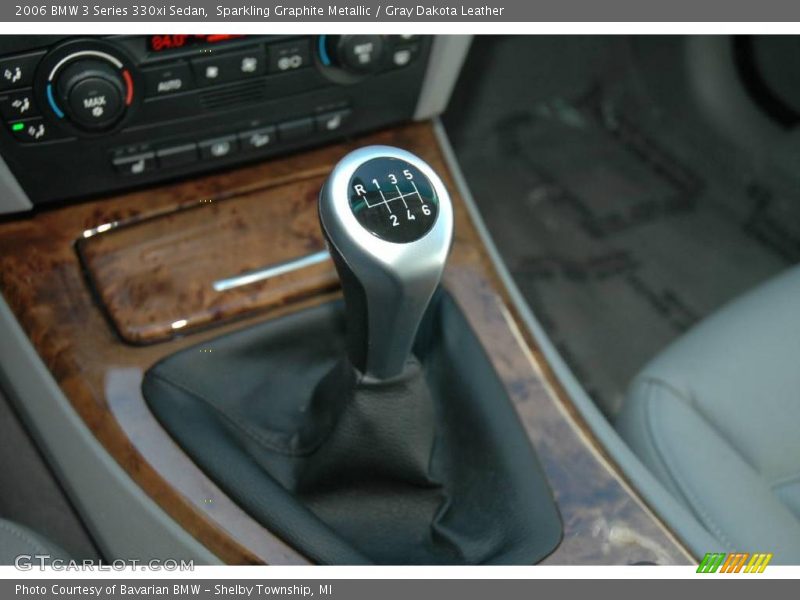 Sparkling Graphite Metallic / Gray Dakota Leather 2006 BMW 3 Series 330xi Sedan