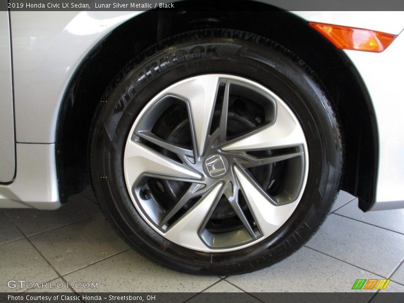 Lunar Silver Metallic / Black 2019 Honda Civic LX Sedan