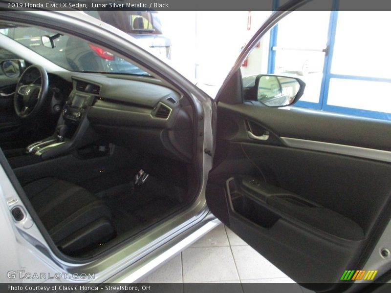 Lunar Silver Metallic / Black 2019 Honda Civic LX Sedan