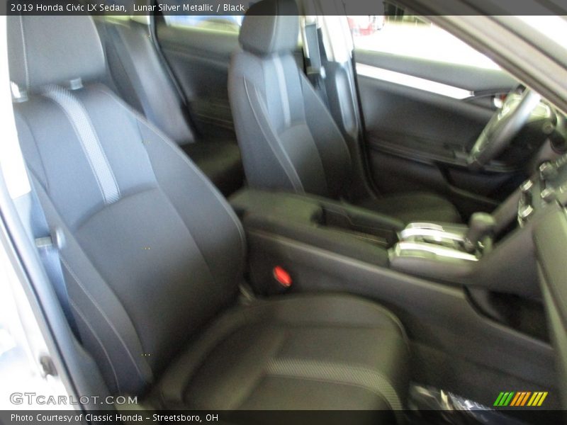 Lunar Silver Metallic / Black 2019 Honda Civic LX Sedan