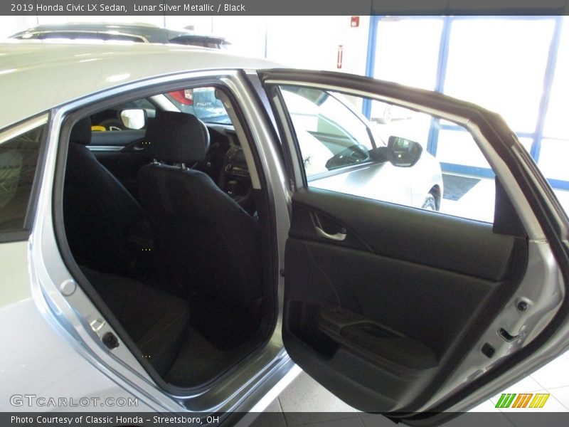 Lunar Silver Metallic / Black 2019 Honda Civic LX Sedan