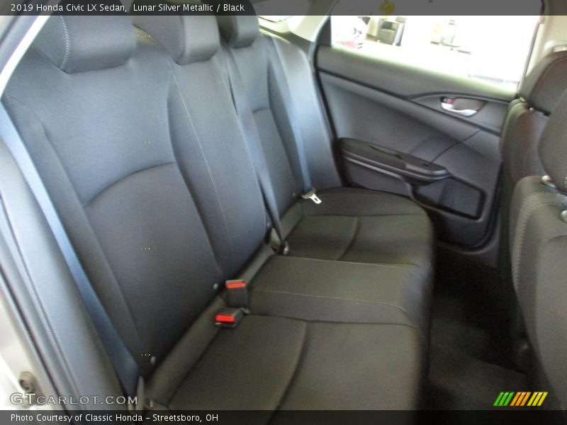 Lunar Silver Metallic / Black 2019 Honda Civic LX Sedan
