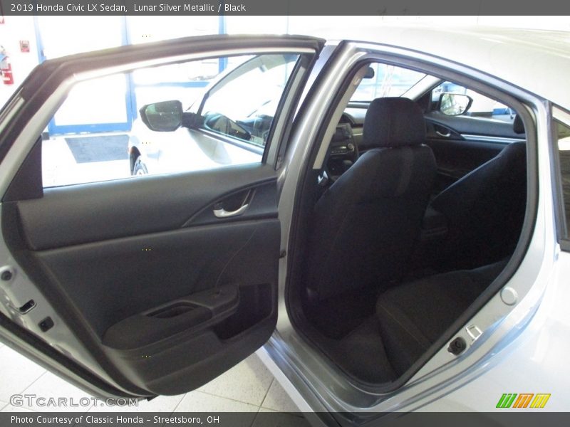 Lunar Silver Metallic / Black 2019 Honda Civic LX Sedan