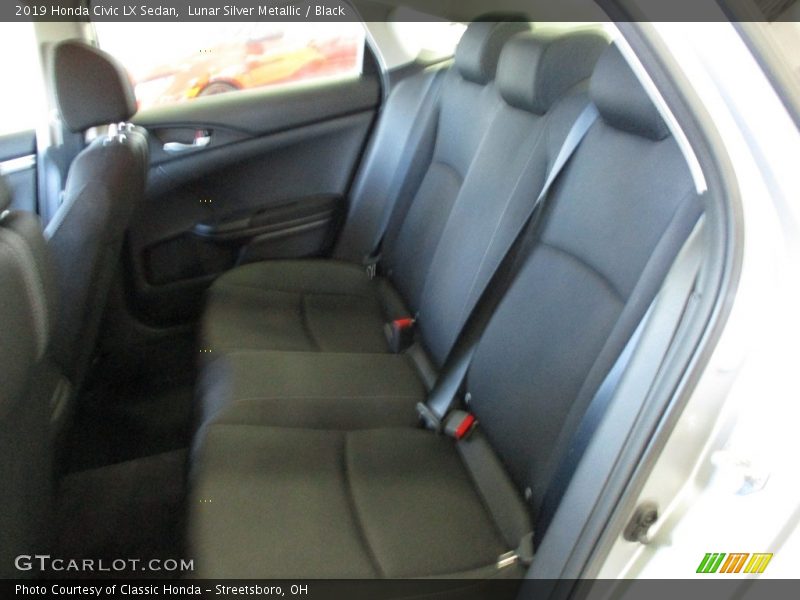 Lunar Silver Metallic / Black 2019 Honda Civic LX Sedan