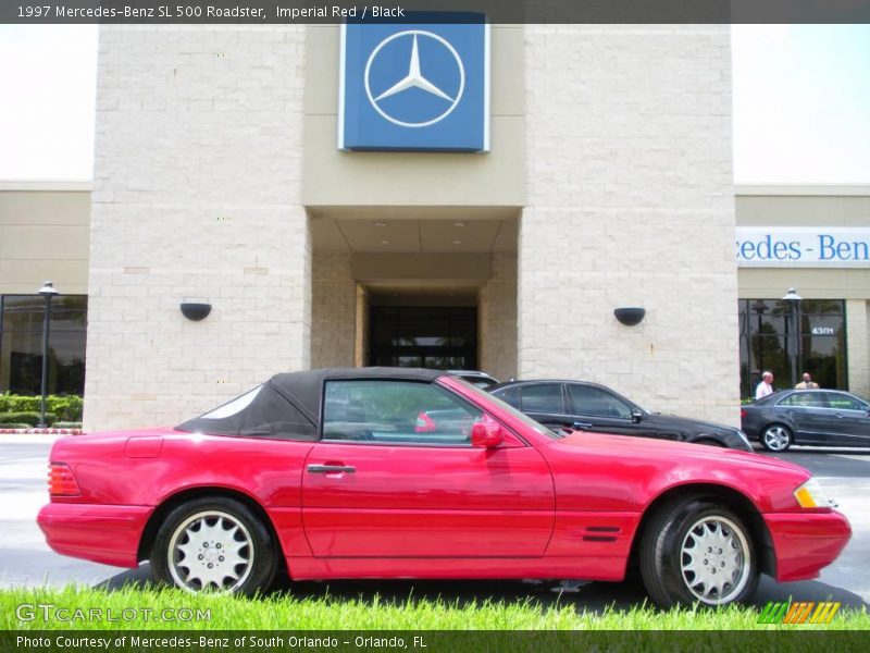 Imperial Red / Black 1997 Mercedes-Benz SL 500 Roadster