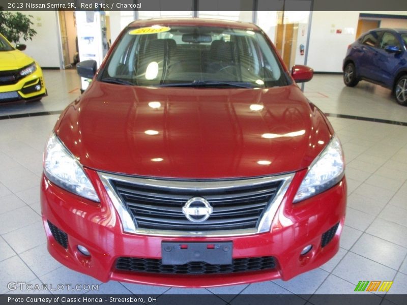Red Brick / Charcoal 2013 Nissan Sentra SR