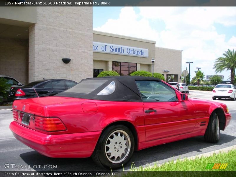 Imperial Red / Black 1997 Mercedes-Benz SL 500 Roadster