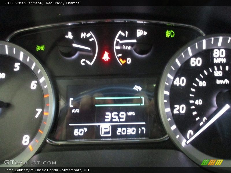 Red Brick / Charcoal 2013 Nissan Sentra SR