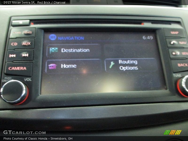Red Brick / Charcoal 2013 Nissan Sentra SR