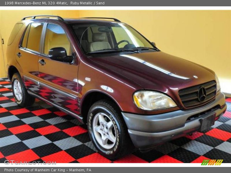 Ruby Metallic / Sand 1998 Mercedes-Benz ML 320 4Matic