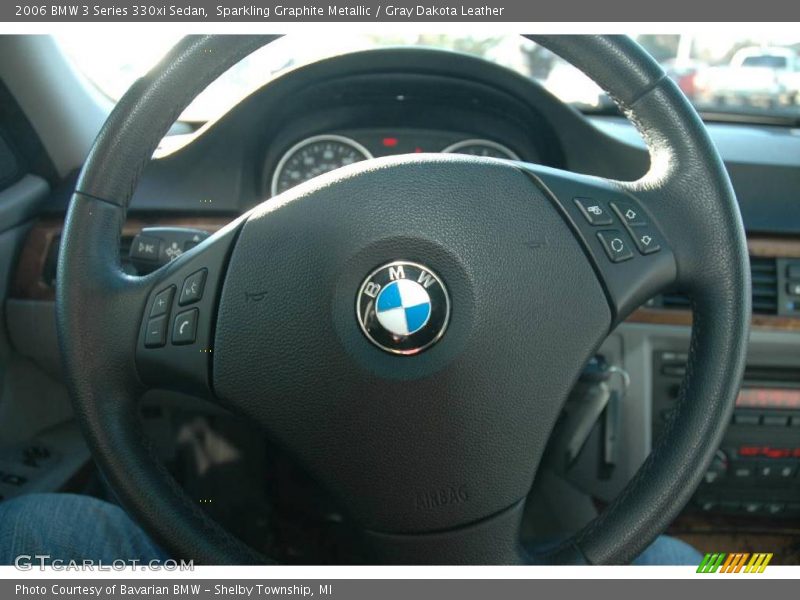 Sparkling Graphite Metallic / Gray Dakota Leather 2006 BMW 3 Series 330xi Sedan