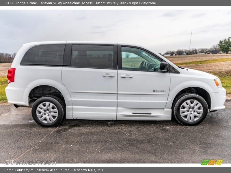 Bright White / Black/Light Graystone 2014 Dodge Grand Caravan SE w/Wheelchair Access