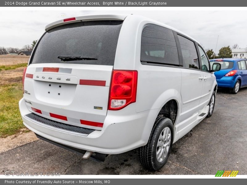 Bright White / Black/Light Graystone 2014 Dodge Grand Caravan SE w/Wheelchair Access