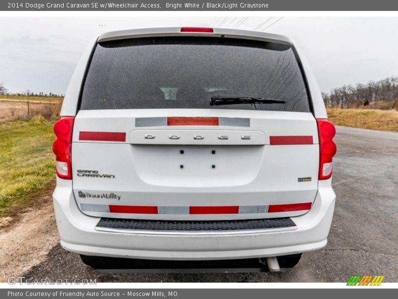 Bright White / Black/Light Graystone 2014 Dodge Grand Caravan SE w/Wheelchair Access