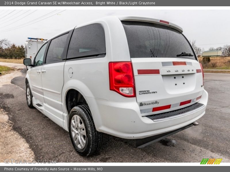 Bright White / Black/Light Graystone 2014 Dodge Grand Caravan SE w/Wheelchair Access