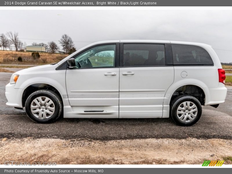 Bright White / Black/Light Graystone 2014 Dodge Grand Caravan SE w/Wheelchair Access