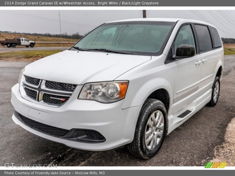 Bright White / Black/Light Graystone 2014 Dodge Grand Caravan SE w/Wheelchair Access