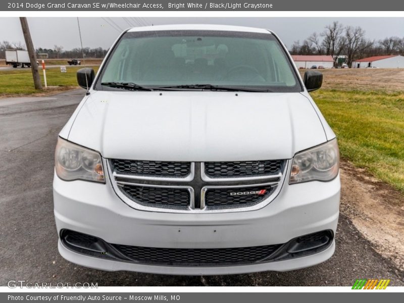 Bright White / Black/Light Graystone 2014 Dodge Grand Caravan SE w/Wheelchair Access
