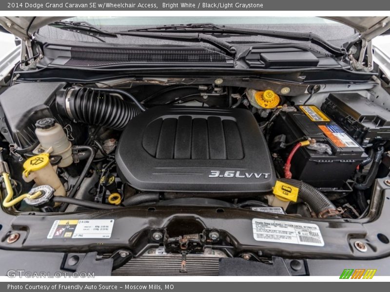 Bright White / Black/Light Graystone 2014 Dodge Grand Caravan SE w/Wheelchair Access