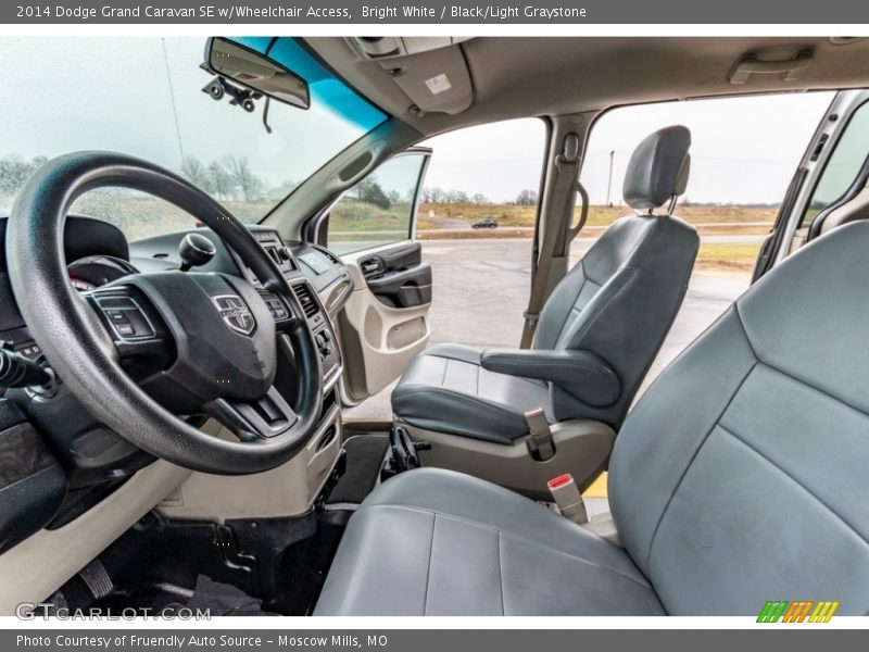 Bright White / Black/Light Graystone 2014 Dodge Grand Caravan SE w/Wheelchair Access