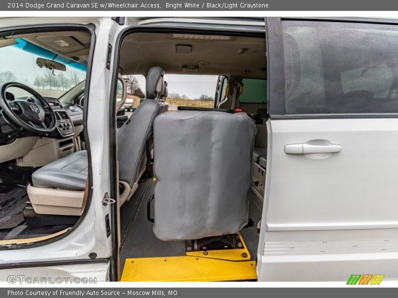 Bright White / Black/Light Graystone 2014 Dodge Grand Caravan SE w/Wheelchair Access