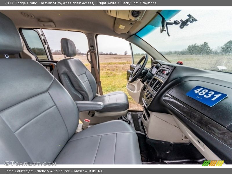Bright White / Black/Light Graystone 2014 Dodge Grand Caravan SE w/Wheelchair Access