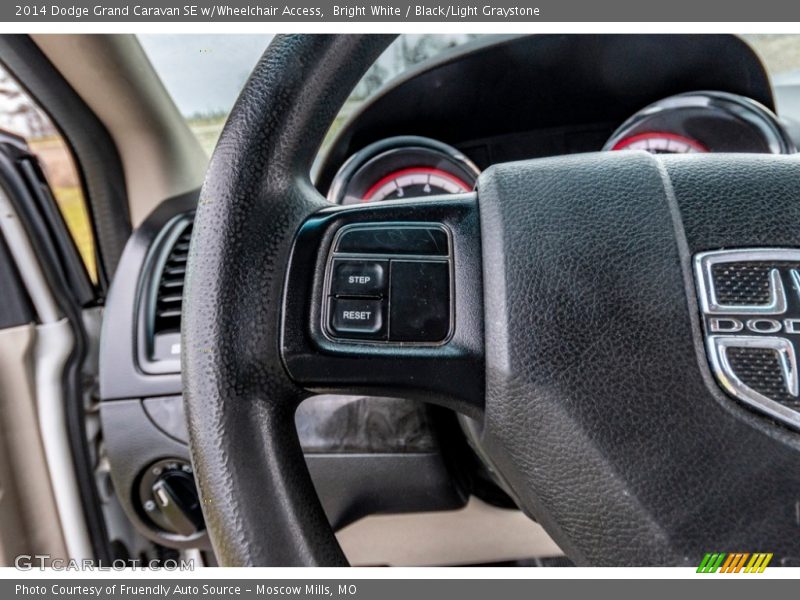 Bright White / Black/Light Graystone 2014 Dodge Grand Caravan SE w/Wheelchair Access