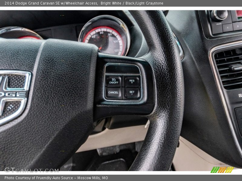 Bright White / Black/Light Graystone 2014 Dodge Grand Caravan SE w/Wheelchair Access