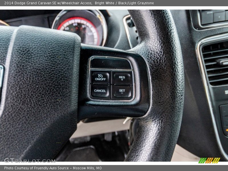 Bright White / Black/Light Graystone 2014 Dodge Grand Caravan SE w/Wheelchair Access