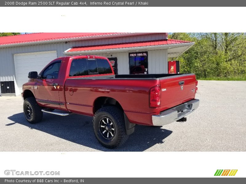Inferno Red Crystal Pearl / Khaki 2008 Dodge Ram 2500 SLT Regular Cab 4x4