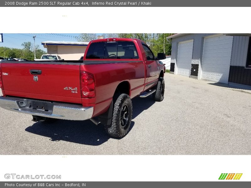 Inferno Red Crystal Pearl / Khaki 2008 Dodge Ram 2500 SLT Regular Cab 4x4