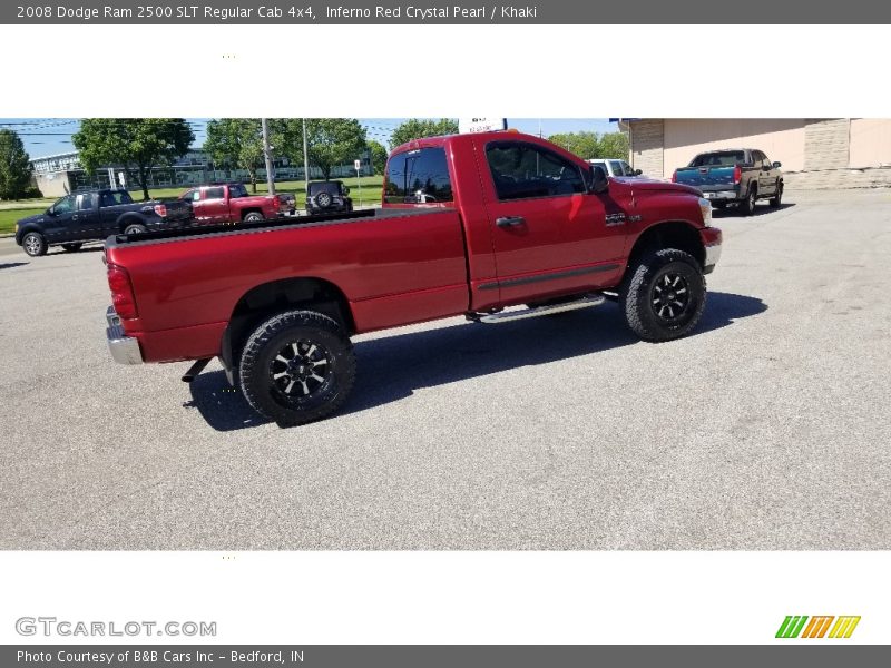 Inferno Red Crystal Pearl / Khaki 2008 Dodge Ram 2500 SLT Regular Cab 4x4