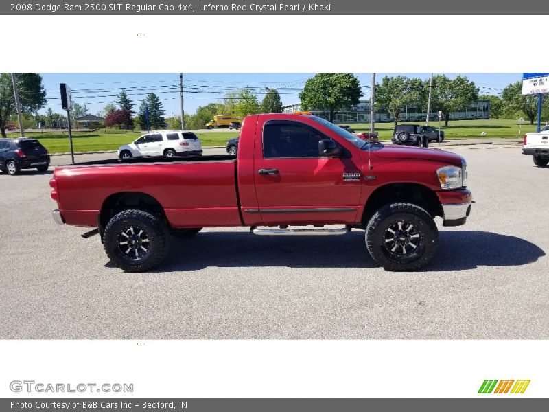  2008 Ram 2500 SLT Regular Cab 4x4 Inferno Red Crystal Pearl