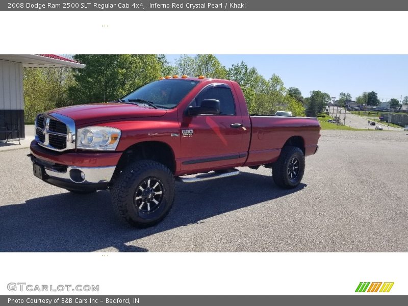  2008 Ram 2500 SLT Regular Cab 4x4 Inferno Red Crystal Pearl