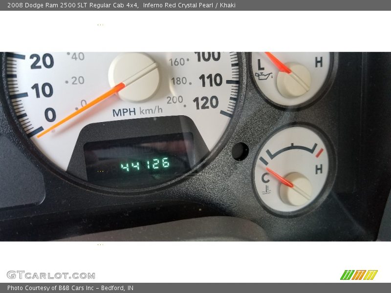 Inferno Red Crystal Pearl / Khaki 2008 Dodge Ram 2500 SLT Regular Cab 4x4