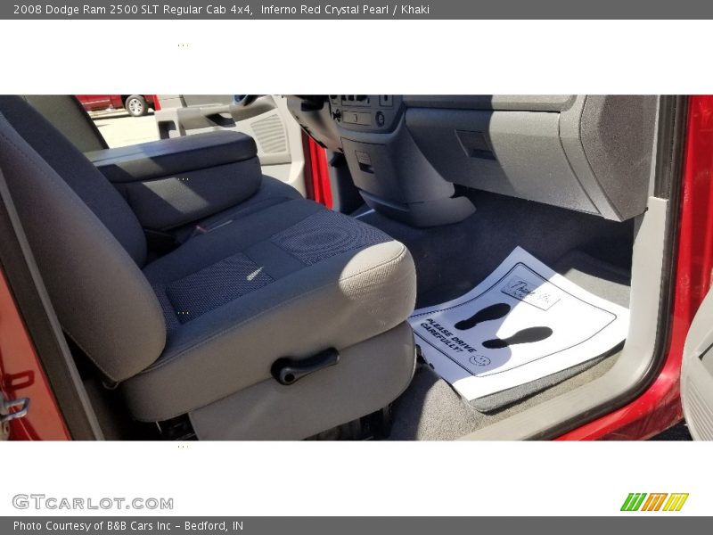 Inferno Red Crystal Pearl / Khaki 2008 Dodge Ram 2500 SLT Regular Cab 4x4