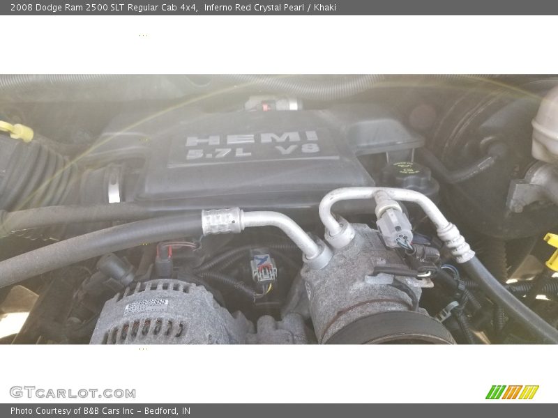 Inferno Red Crystal Pearl / Khaki 2008 Dodge Ram 2500 SLT Regular Cab 4x4