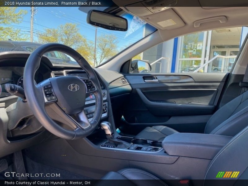 Phantom Black / Black 2018 Hyundai Sonata Limited