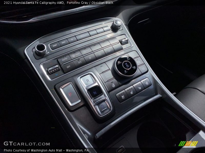 Portofino Gray / Obsidian Black 2021 Hyundai Santa Fe Calligraphy AWD