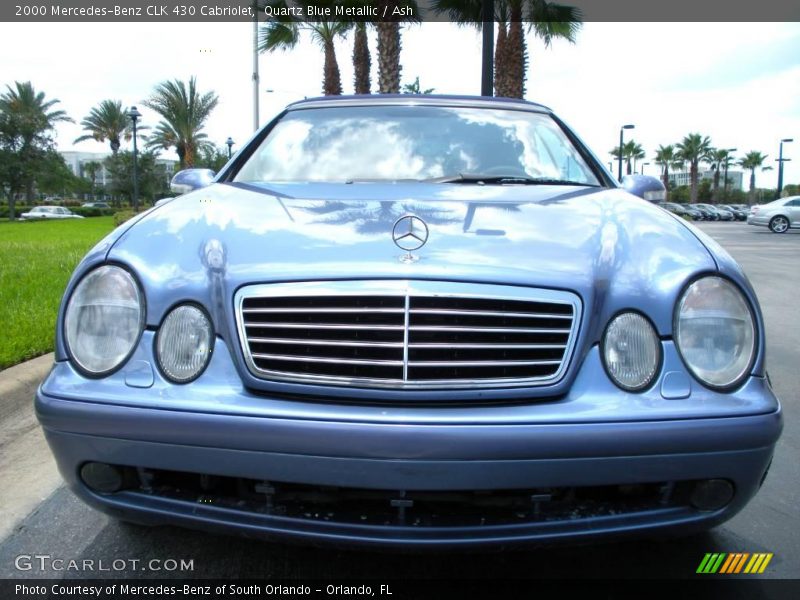 Quartz Blue Metallic / Ash 2000 Mercedes-Benz CLK 430 Cabriolet